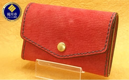 【北海道滝川市】Berceau 小銭入れ PIG (レッド)