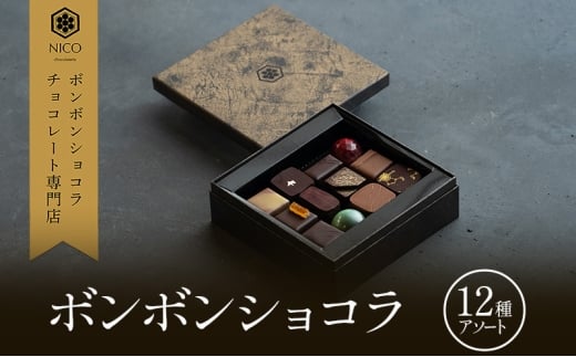 【福岡県小郡市】ボンボンショコラ12種アソート/NICOchocolaterie チョコレート チョコレート専門店 ボンボンショコラ スイーツ お菓子 贈答用 ギフト お取り寄せ 福岡県 小郡市