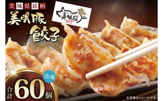 【茨城県行方市】自慢の1品!木村屋の美明豚餃子 60個入り|肉 お肉 豚肉 美明豚 ブランド豚 国産 餃子 ギョウザ 肉の木村屋 茨城県 行方市(J-20)