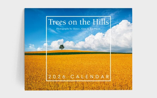 2026年拓真館カレンダー『Trees on the Hills』[011-60] - 北海道美瑛