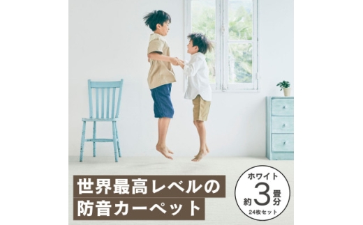 最大82%の音をカットする防音タイルカーペット「防音専科」24枚セット 