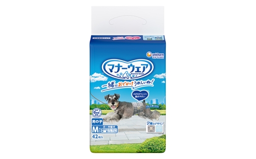 マナーウェア男の子用Mトラッドテイスト42枚 4袋セット_ ペット ペット