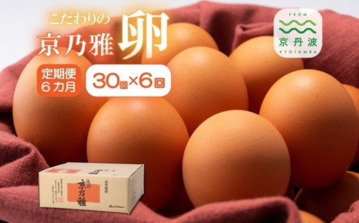 6カ月定期便】たまご30個セット 京の雅（卵）定期便 【 卵 定期便