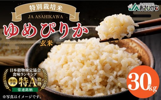 令和7年産》 特別栽培米 ゆめぴりか 玄米 30kg 【ご飯 ごはん 米 お米 