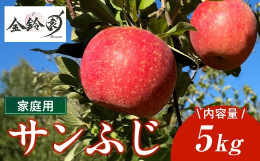 北上市産 りんご 】サンフジ 【 家庭用 】 5キロ (約13～20玉) 『営業