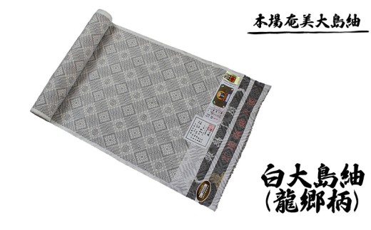 本場奄美大島紬 白大島紬（龍郷柄）女物 鹿児島県 奄美群島 奄美大島