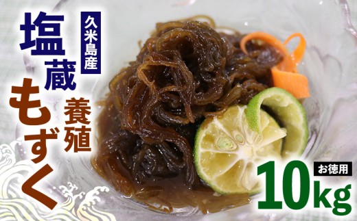 久米島漁協】お徳用塩蔵養殖もずく10kg モズク 海藻 もずく酢 味噌汁