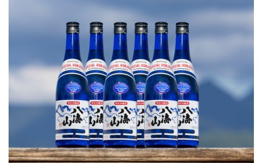ドジャース公式日本酒 「特別本醸造 八海山」 ブルーボトル 720ml×6本
