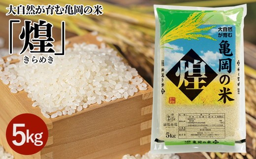 令和7年産】米 5kg 大自然が育む亀岡の米「煌」 お米 白米 精米 京都
