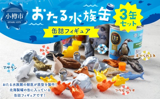 選べる種類】 おたる水族缶 （フウセンウオ 、 トド 、 アザラシ