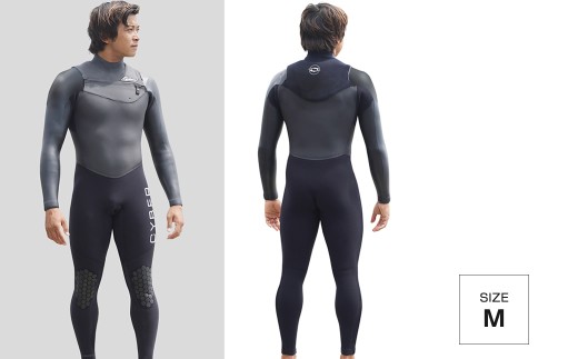 サイバー フルスーツ ウエットスーツ ジャージ ウエットスーツ CYBER 5/3mm起毛 CHEST-ZIP フルスーツ WINTER仕様 M