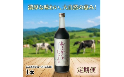 毎月定期便＞山ぶどうジュース 720ml×1本全10回【4078894】 - 岩手県