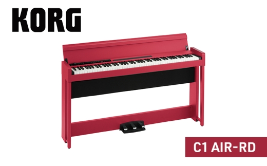 №5334-0721]KORG C1 AIR-RD ピアノ 電子ピアノ デジタルピアノ 電子