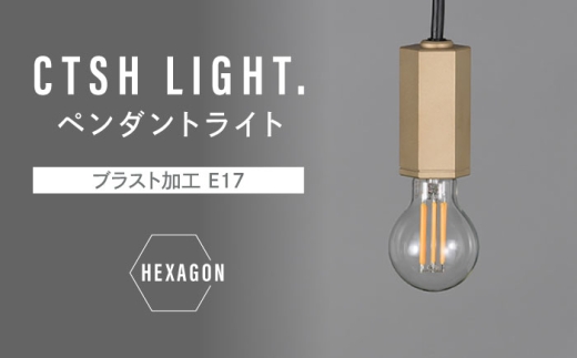 CTSH LIGHT. ペンダントライト＜HEXAGON ブラスト加工 E17＞ 瑞浪市