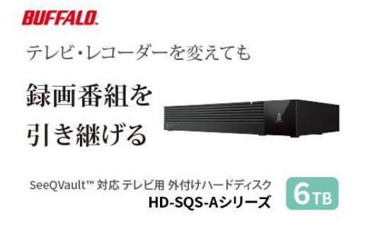 BUFFALO/バッファロー SeeQVault対応 3.5インチ 外付けHDD 6TB/HD