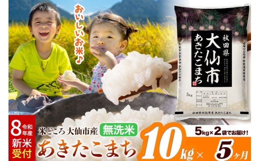 令和8年産 新米受付》《定期便5ヶ月》米【無洗米】米どころ秋田県大仙