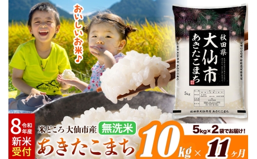 令和8年産 新米受付》《定期便11ヶ月》あきたこまち【無洗米】米どころ