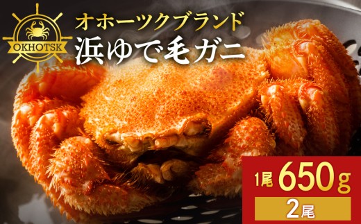 ☆北海道産 毛ガニ 約650g×2尾 セット かに 蟹 毛蟹 冷凍 北海道産