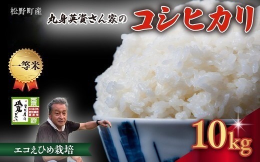 一等米】丸身さん家のエコえひめ栽培コシヒカリ 10kg ｜ 米 令和7年産