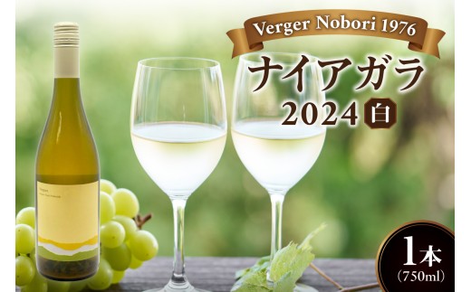 余市町 ナイアガラワイン 2024 750ml×1本 Verger Nobori 1976 辛口白