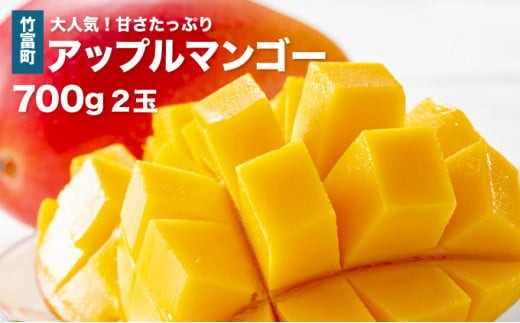 2026年 先行予約 アップルマンゴー 約700g 2玉 西表島ひらい農園