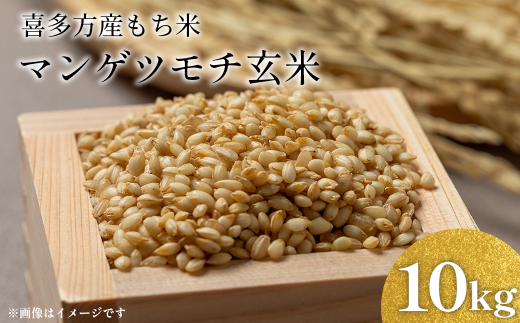 マンゲツモチ玄米（もち米）10kg 【07208-0804】 - 福島県喜多方市
