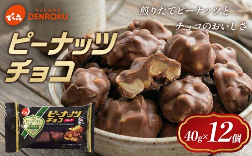 たこやまピーナッツ でん六】ピーナッツチョコ 40g FY25-501 - 山形県山形市｜ふるさと