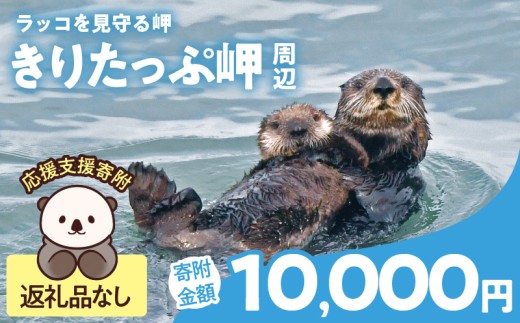 ラッコを見守る岬「きりたっぷ岬」周辺の環境整備 10000円分「きりたん ラッコを見守る岬「きりたっぷ岬」周辺の環境整備 10000円分「きりたん