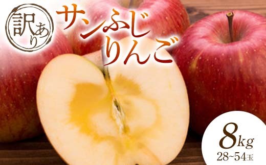 2026年発送 先行予約】訳あり サンふじりんご 8kg 28～54玉 りんご