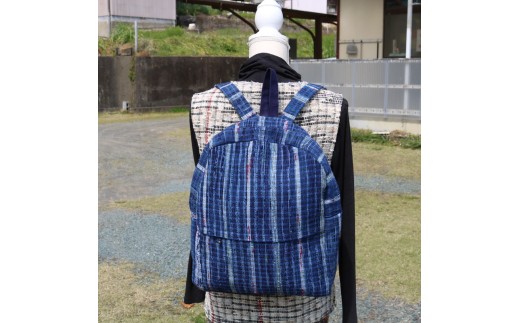 バッグ 藍染め の リュックサック 裂き織り チョイス限定 1点もの 鞄