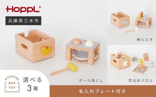HOPPL（ホップル） スタッキングボックストイ あひる（ボール落とし