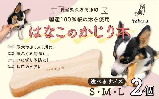 犬用 かじり木 【2個】 選べる S・M・Lサイズ はなこのかじり木