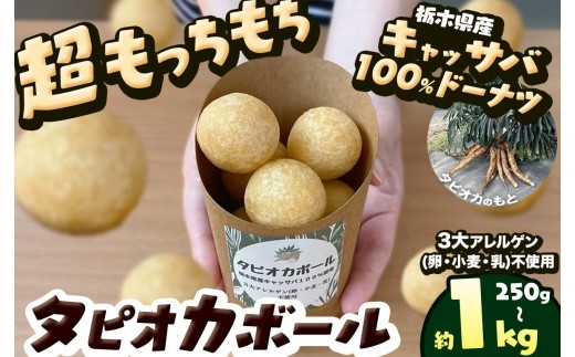 タピオカ ボール 250g ～ 1kg 国産キャッサバ 100% 使用 ドーナツ