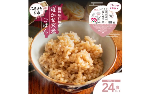 DN-001_【ふるさと玄米】寝かせ玄米ごはんパック 福岡県行橋市産【160g
