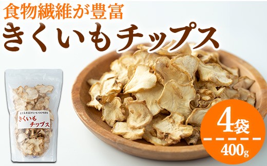 0191321a】食物繊維が豊富！きくいもチップス(100g×4袋) 菊芋 キクイモ