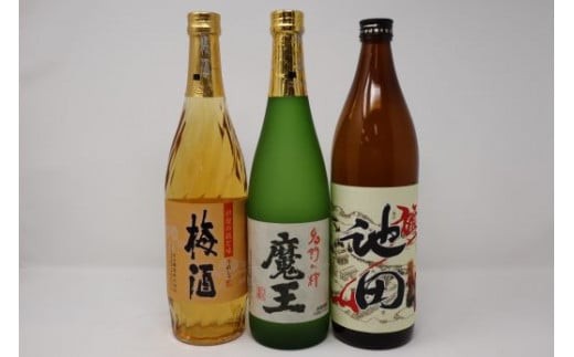 No.3052-6 魔王【池田旗山】元老院 一升瓶3本セット - 鹿児島県錦江町