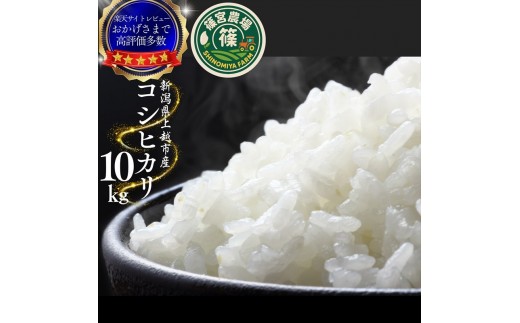 令和8年産【10月下旬配送】 新米 先行予約 新潟県産 コシヒカリ 10kg