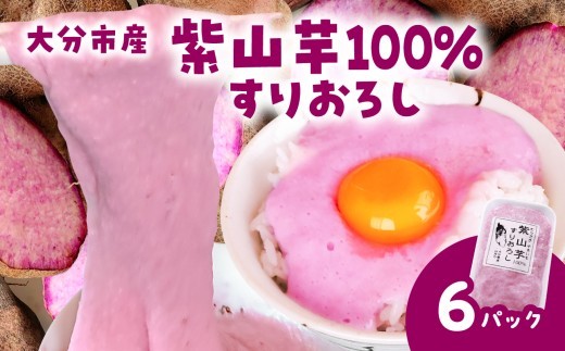 紫山芋100％すりおろし 100g×6袋 野菜 山芋 紫山芋 100% さとやま農園