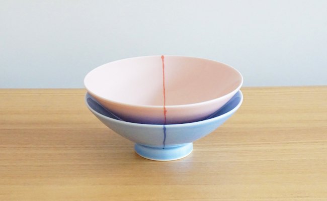 平茶わん 直径約15cm(ピンクH-26,ライトブルーI-18)