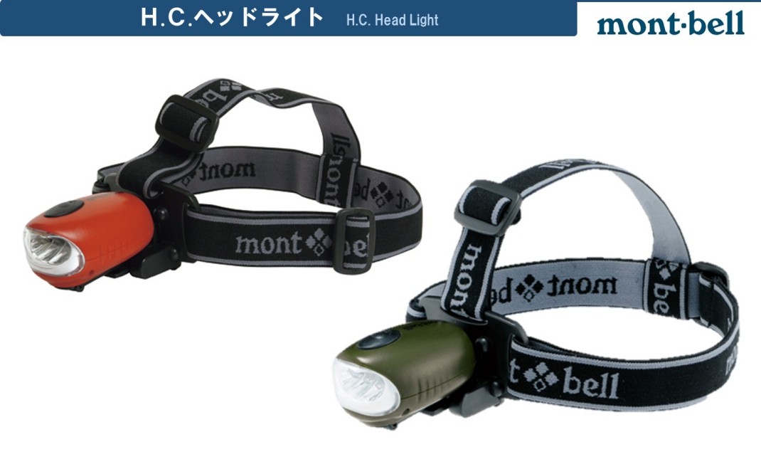 手回しハンドルで充電できるヘッドライト!