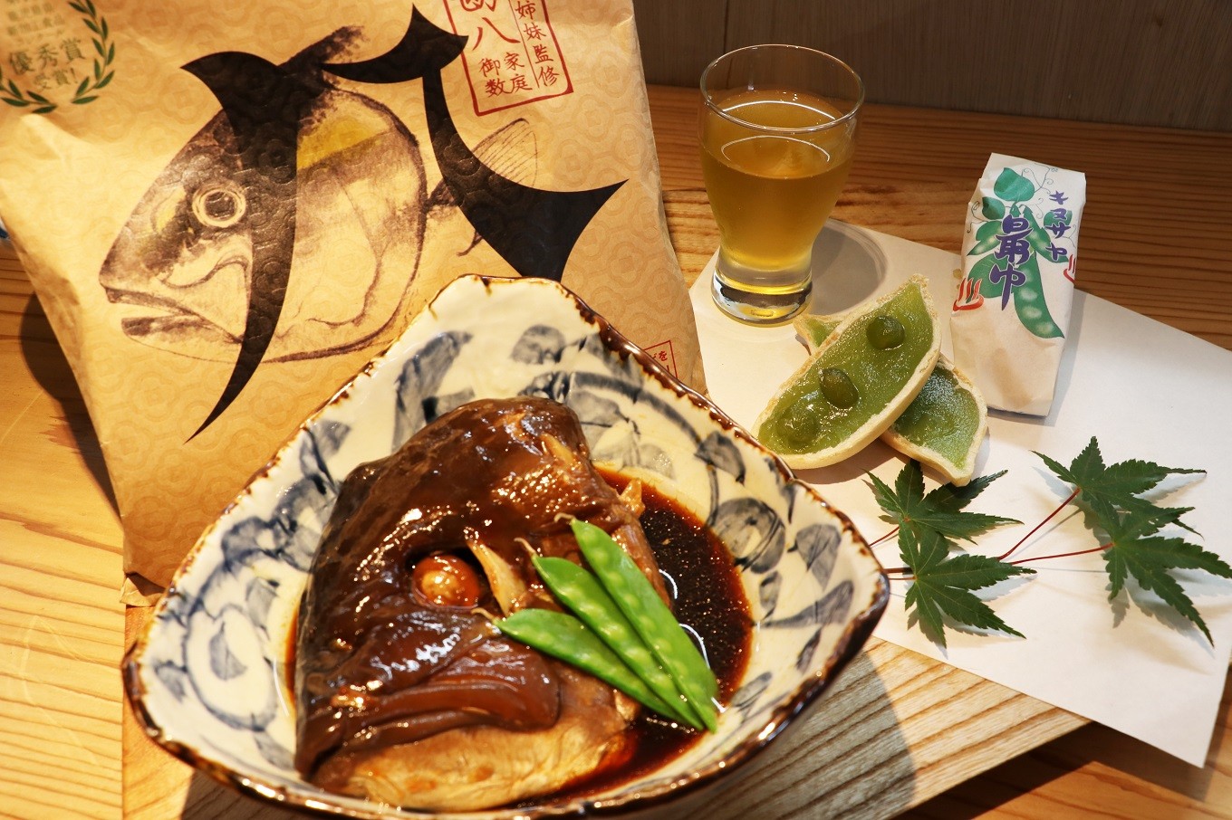 A1-0101/垂水市海潟名物 カンパチびんた煮&銘菓キヌサヤ最中