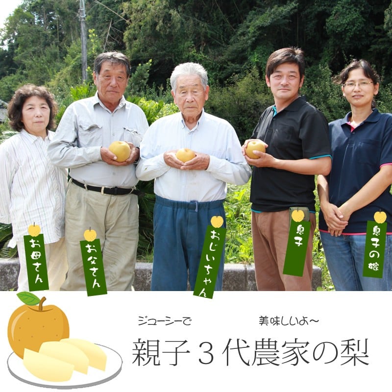 【予約開始！】合六果樹園　梨シリーズ（５kg）親子三世代 農家直送