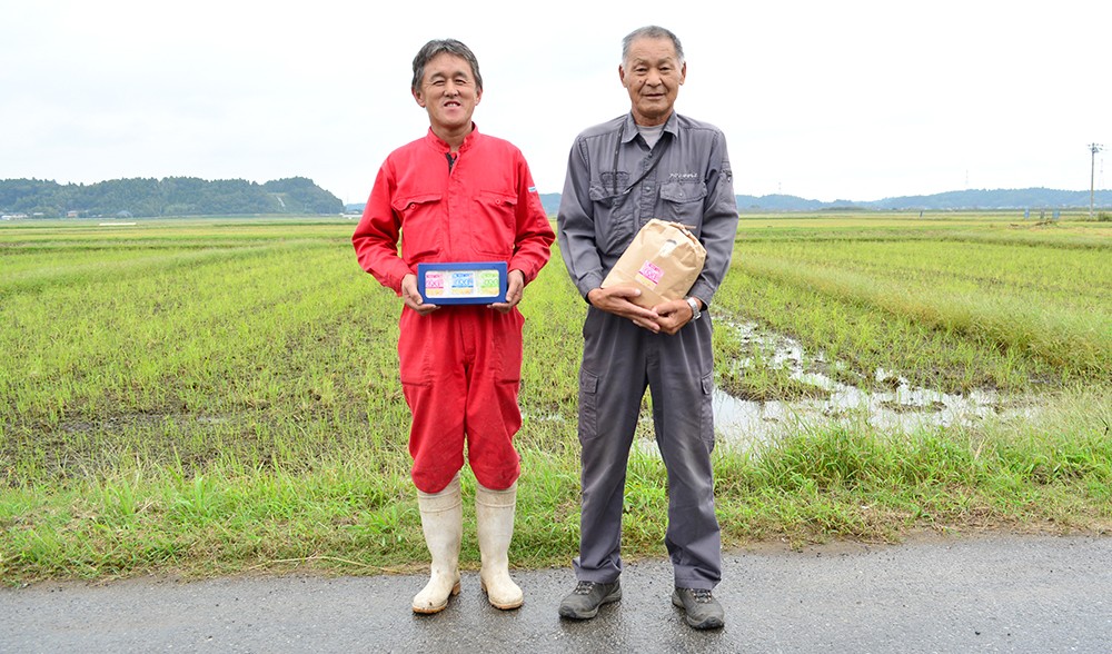 右が土屋昇さん。横芝光町の農業の発展を、心から願っています。