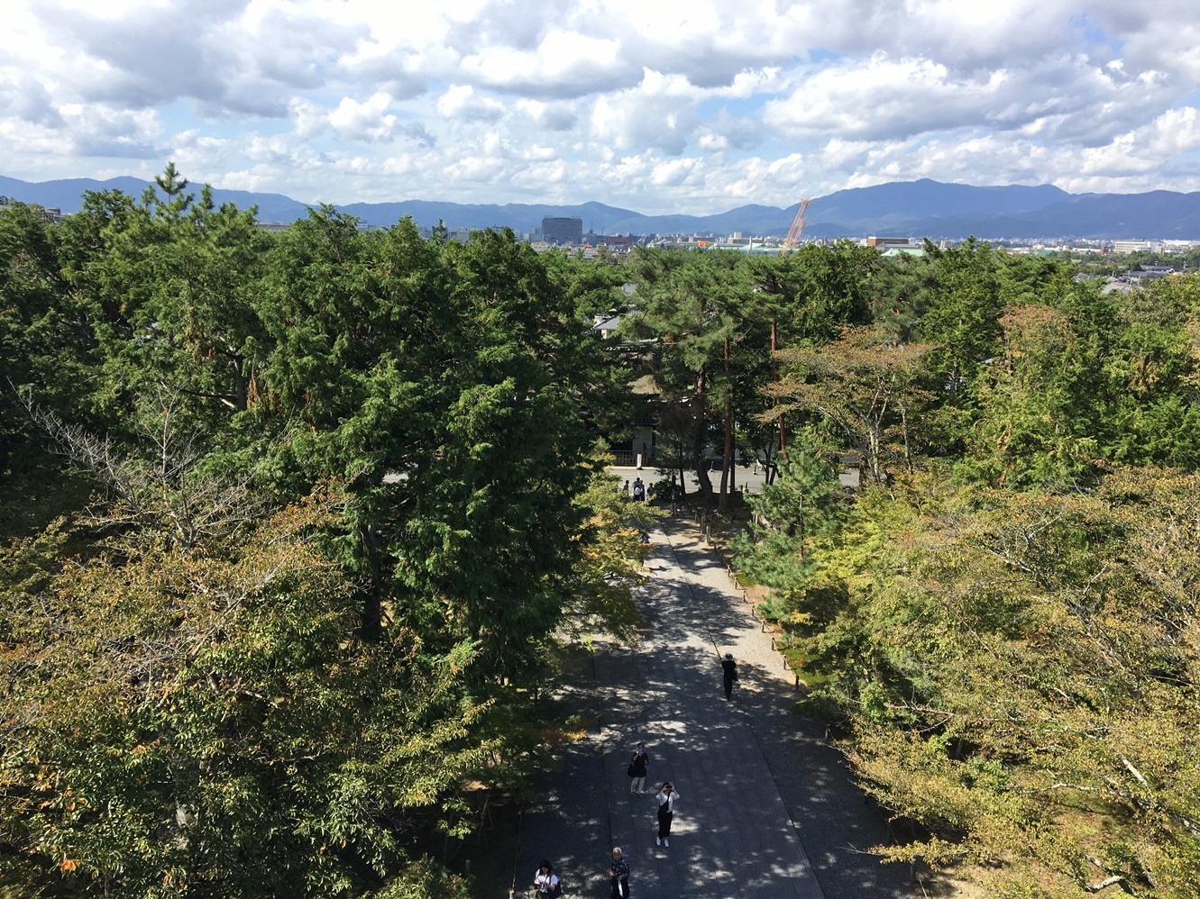 三門楼上からの眺め。石川五右衛門の名セリフ「絶景かな」も納得です。