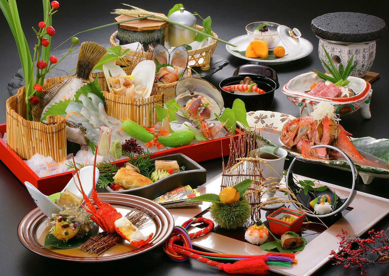 かわな名物・江戸前簀立て盛り会席料理 ※画像はイメージ