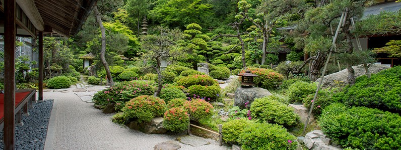 鉄師邸宅の庭園