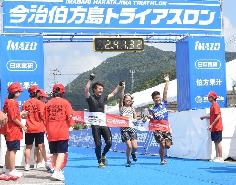 ゴール!やりきった笑顔 最高