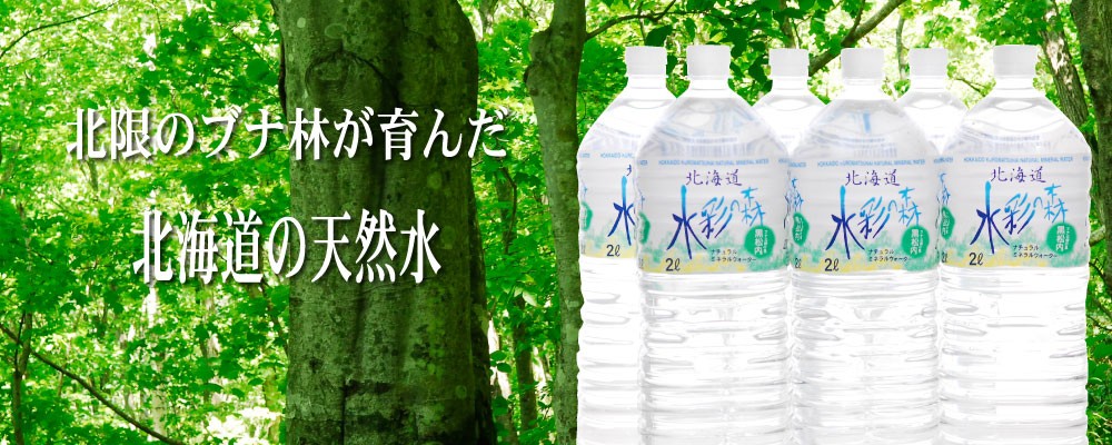 黒松内銘水 水彩の森2L×24本 6本入×4箱 6か月定期便 工場直送