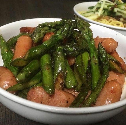 炒め物と一緒に。