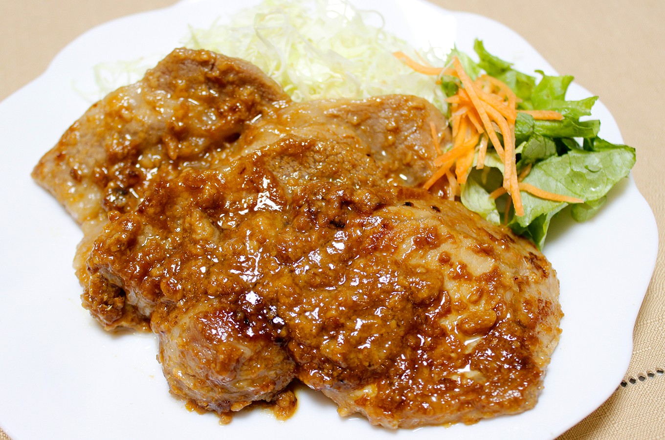 豚肉の和風味噌漬け焼き